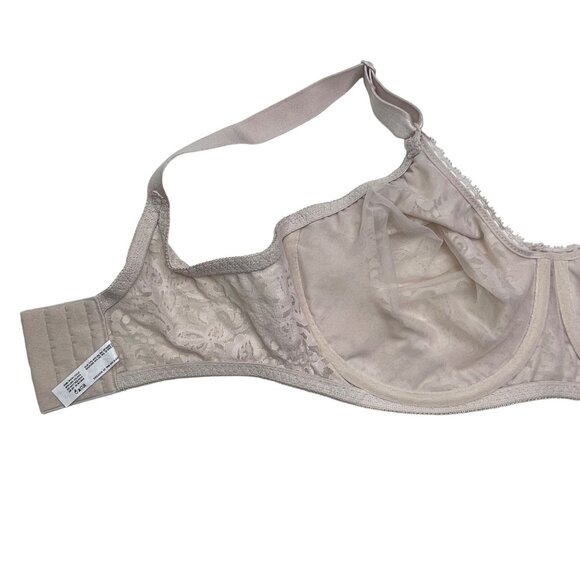 Bali 38DD Tan Lace Seamless Bra Unlined Underwire Adjustable Straps Intimates - Picture 7 of 12